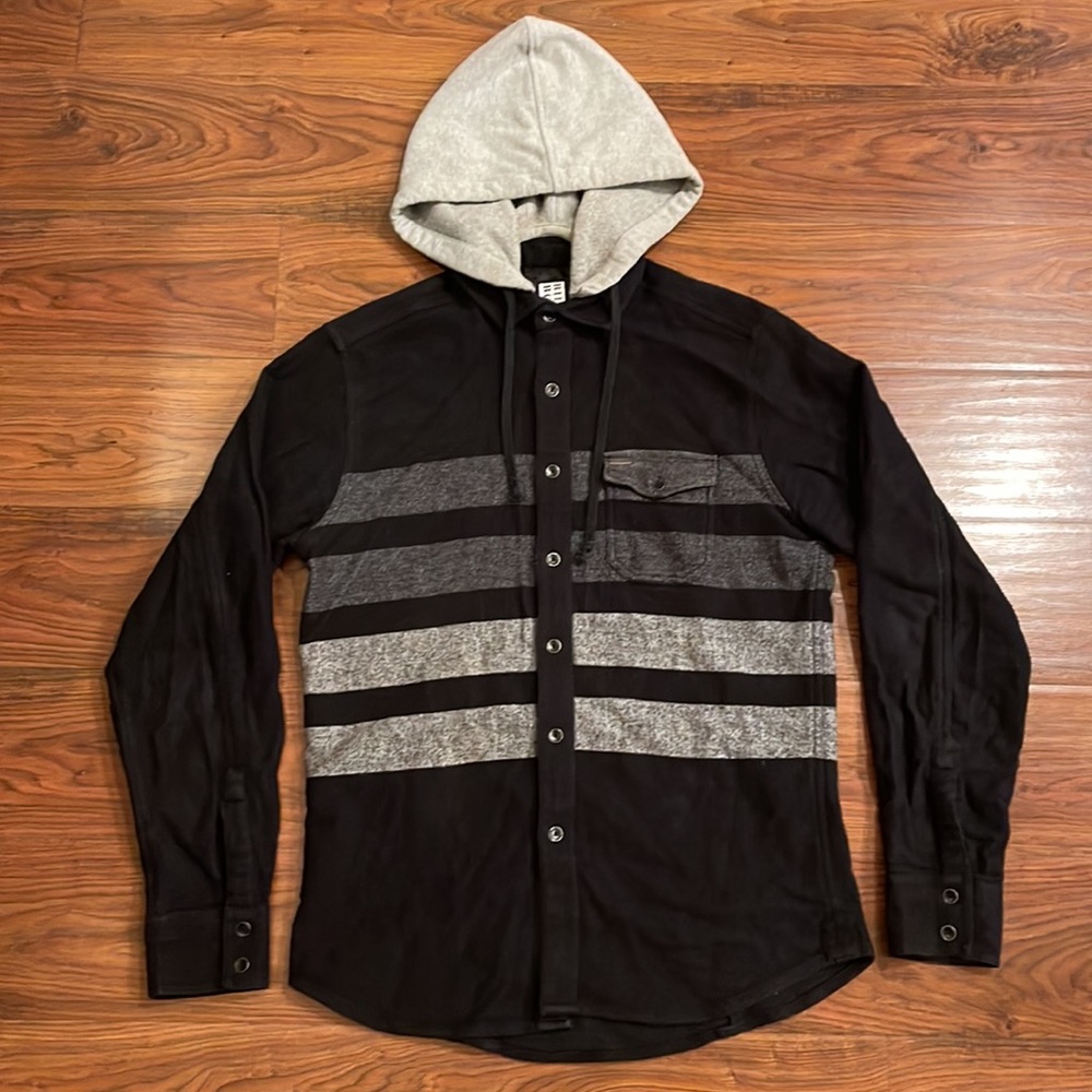BILLABONG - Jacket/Hoodie - Black with Stripes
